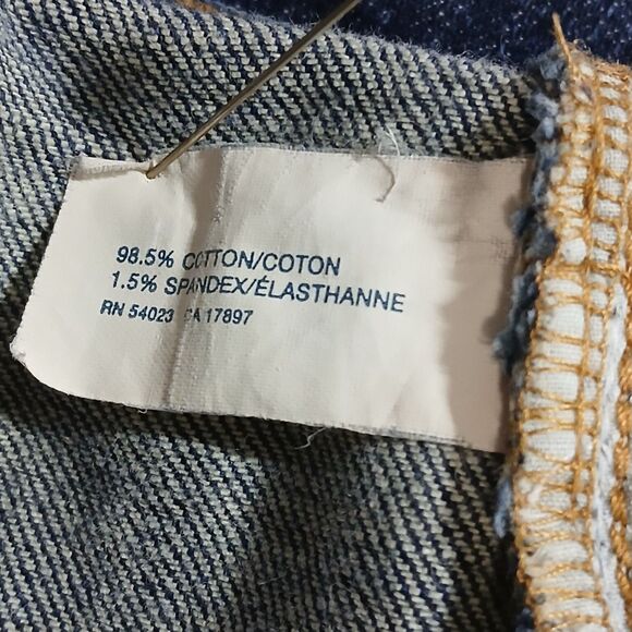 Gap Womens Medium Wash Denim Blue Jean Shorts Bermuda High Rise Stretch Size 14 - Picture 4 of 5